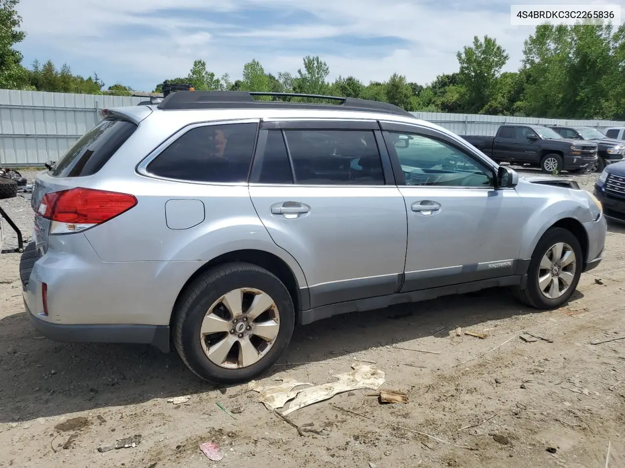 2012 Subaru Outback 3.6R Limited VIN: 4S4BRDKC3C2265836 Lot: 62587705