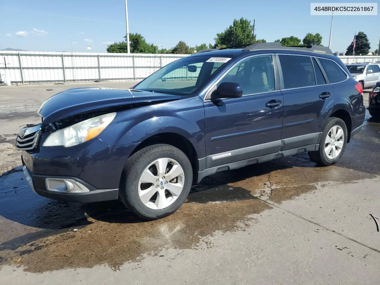 2012 Subaru Outback 3.6R Limited VIN: 4S4BRDKC5C2261867 Lot: 62703855