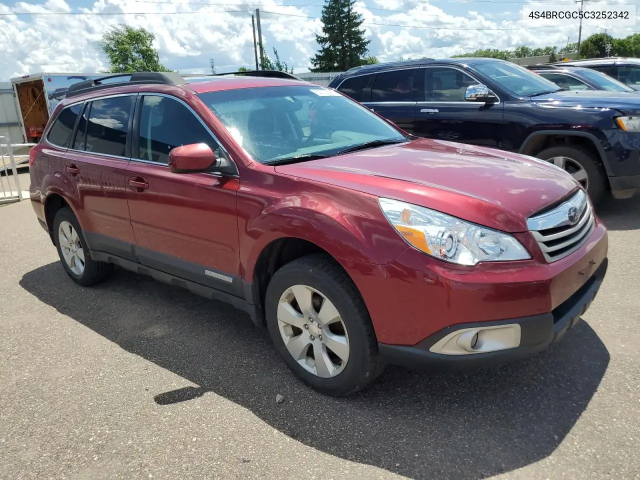 2012 Subaru Outback 2.5I Premium VIN: 4S4BRCGC5C3252342 Lot: 62733545