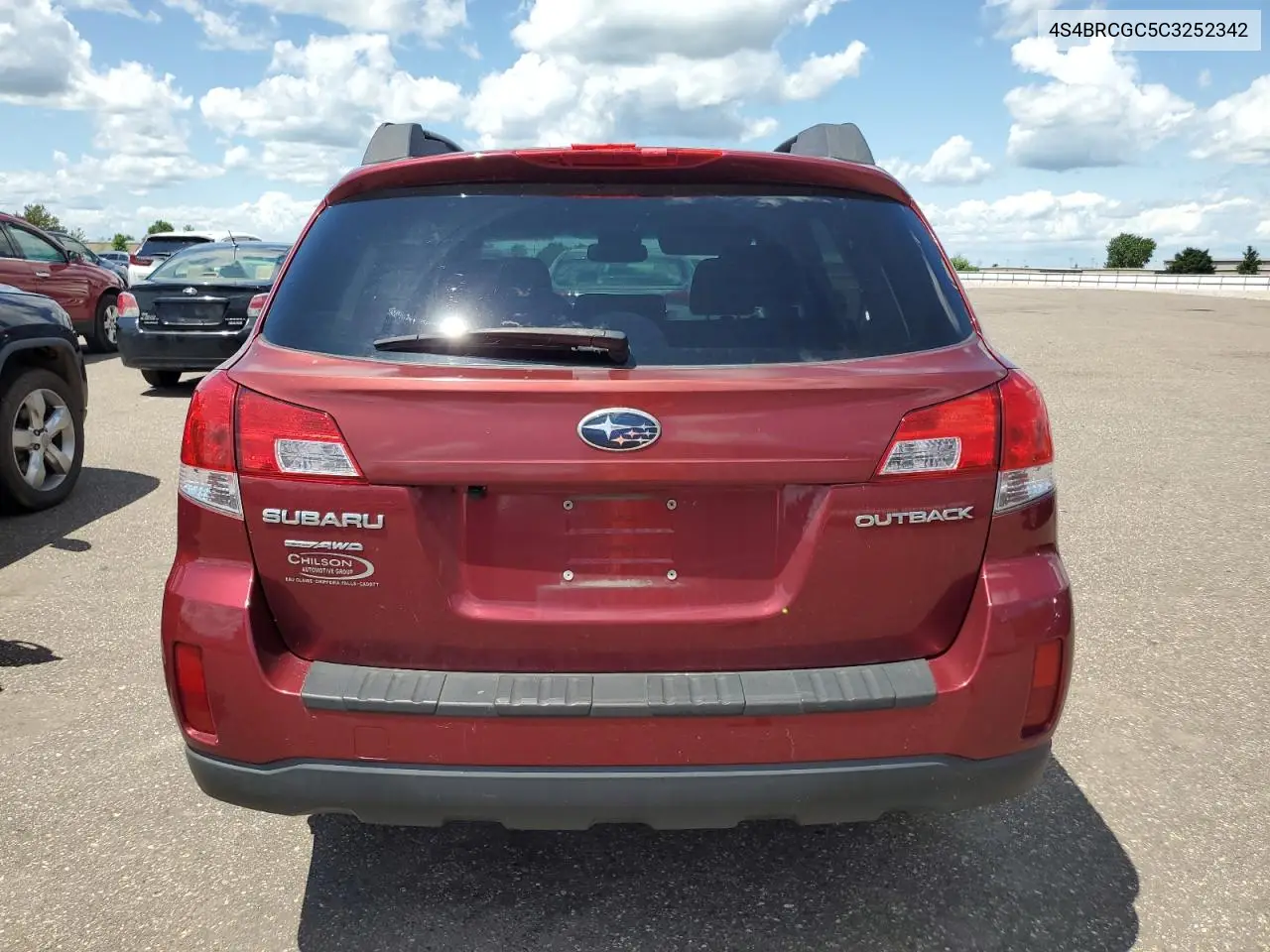2012 Subaru Outback 2.5I Premium VIN: 4S4BRCGC5C3252342 Lot: 62733545