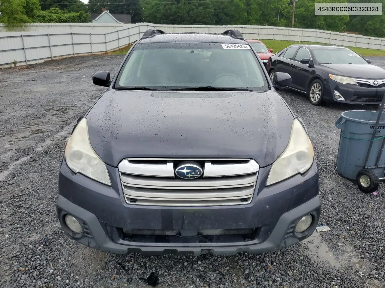 2013 Subaru Outback 2.5I Premium VIN: 4S4BRCCC6D3323328 Lot: 56496425