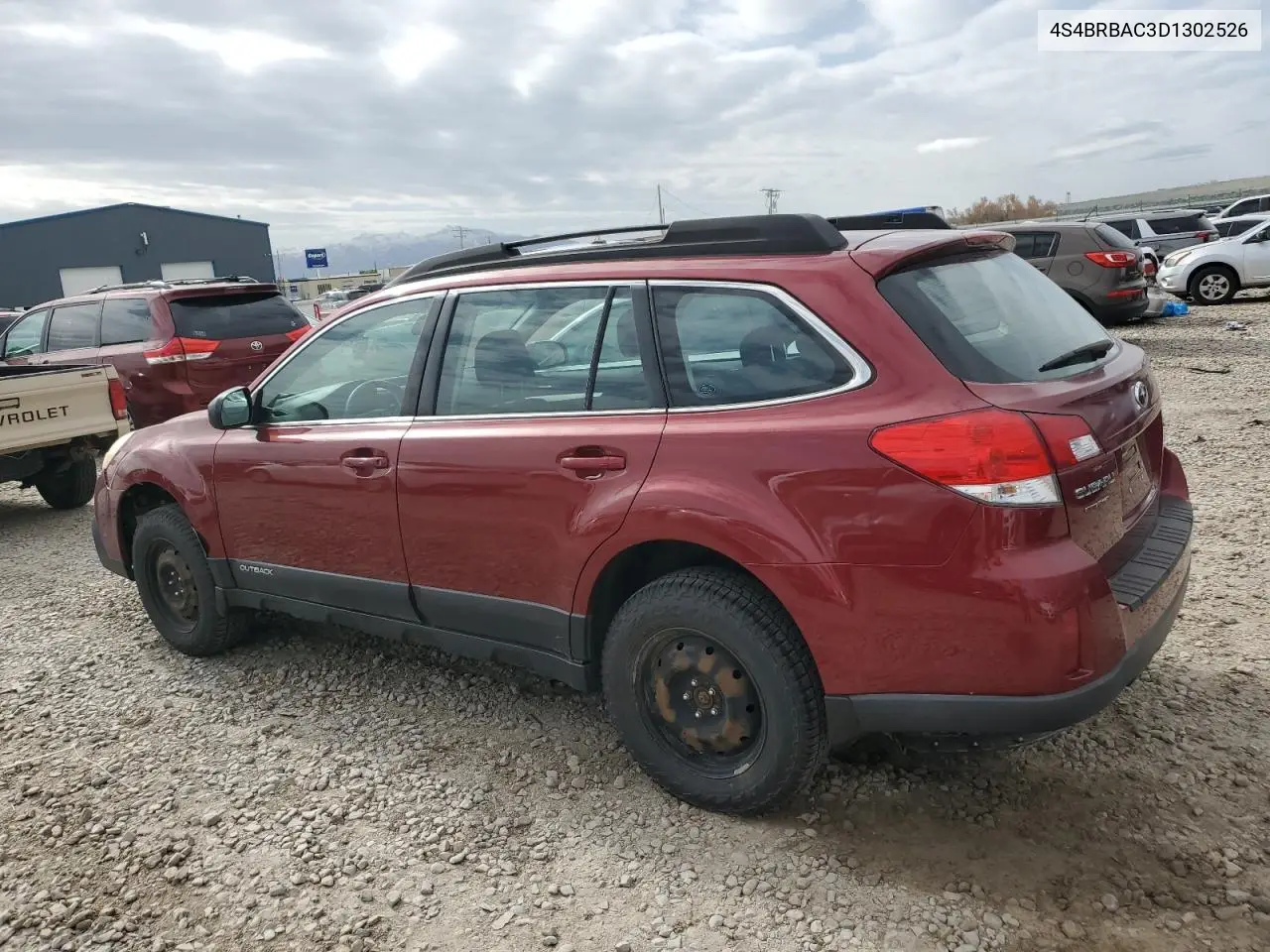 2013 Subaru Outback 2.5I VIN: 4S4BRBAC3D1302526 Lot: 56803195