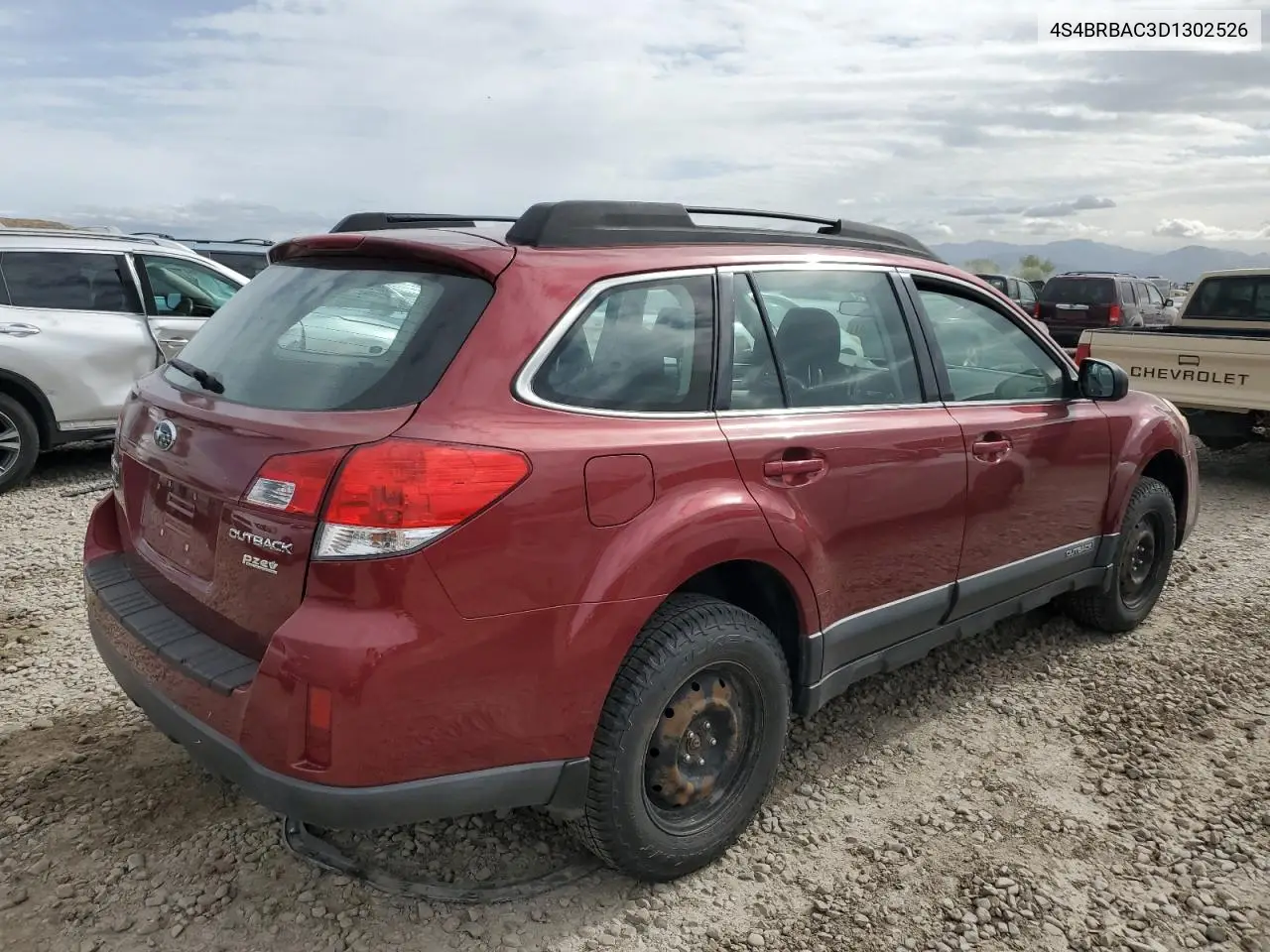 2013 Subaru Outback 2.5I VIN: 4S4BRBAC3D1302526 Lot: 56803195