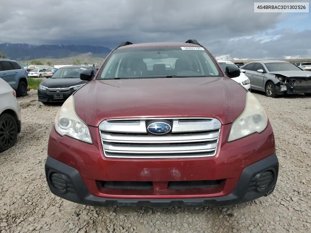 2013 Subaru Outback 2.5I VIN: 4S4BRBAC3D1302526 Lot: 56803195