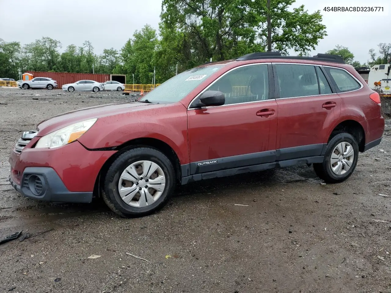 2013 Subaru Outback 2.5I VIN: 4S4BRBAC8D3236771 Lot: 56848065