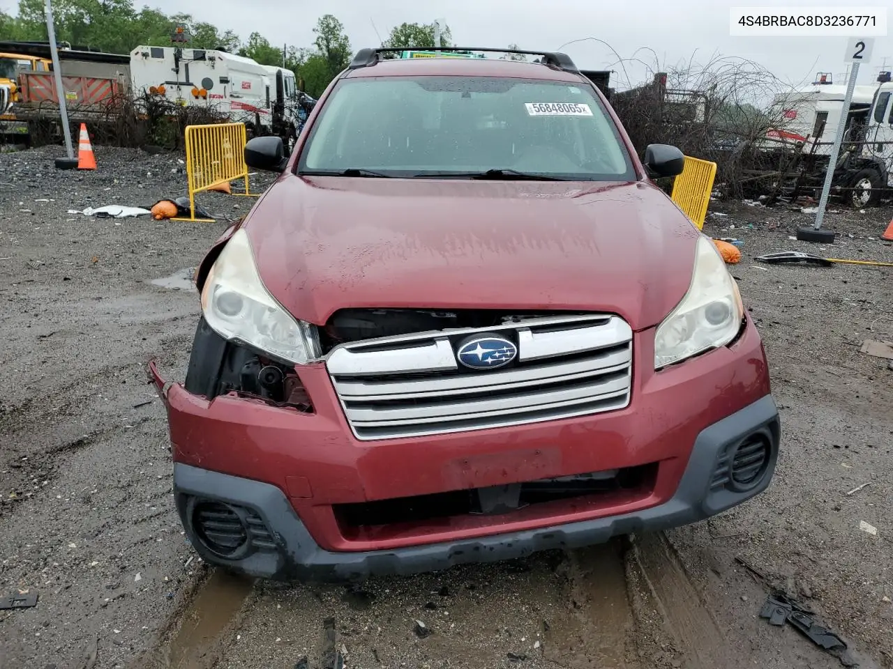 2013 Subaru Outback 2.5I VIN: 4S4BRBAC8D3236771 Lot: 56848065
