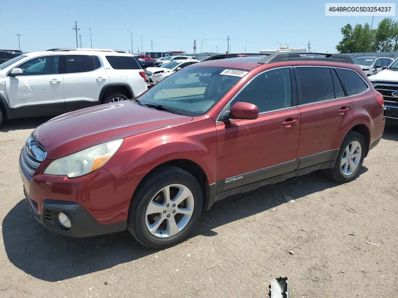 2013 Subaru Outback 2.5I Premium VIN: 4S4BRCGC5D3254237 Lot: 60788005