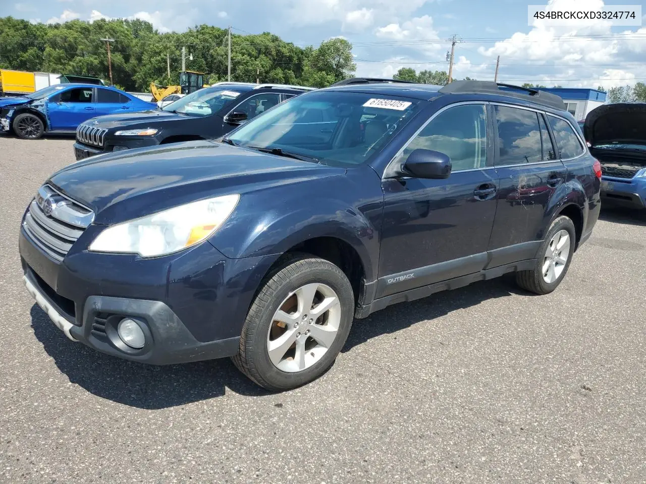 2013 Subaru Outback 2.5I Limited VIN: 4S4BRCKCXD3324774 Lot: 61650405