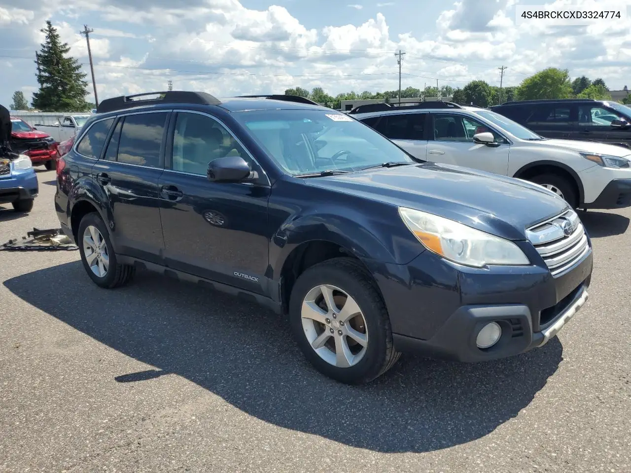 2013 Subaru Outback 2.5I Limited VIN: 4S4BRCKCXD3324774 Lot: 61650405