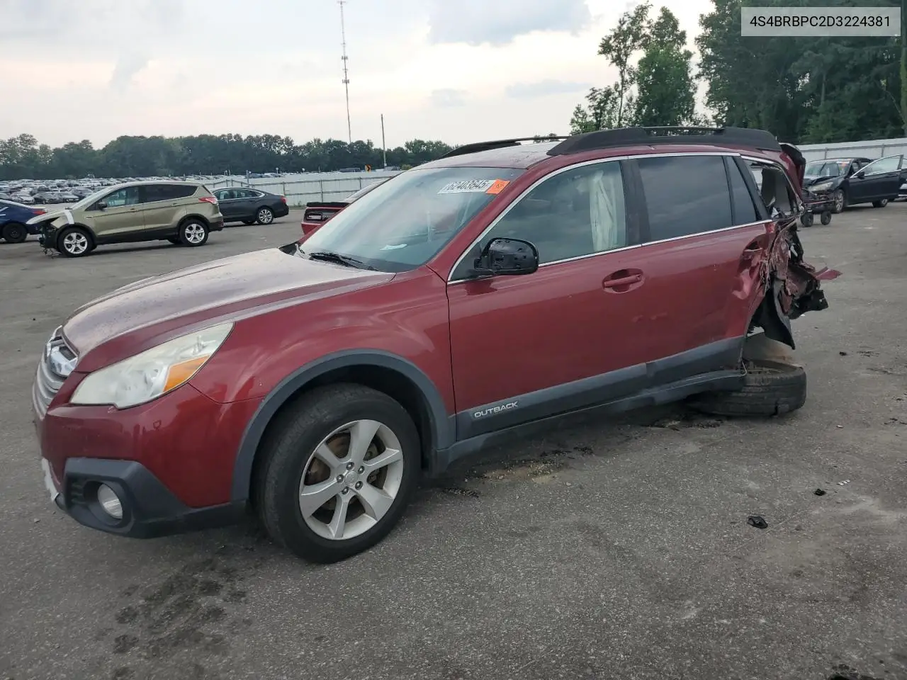 2013 Subaru Outback 2.5I Limited VIN: 4S4BRBPC2D3224381 Lot: 62403645