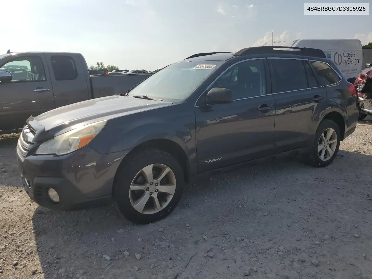 2013 Subaru Outback 2.5I Premium VIN: 4S4BRBGC7D3305926 Lot: 62577965