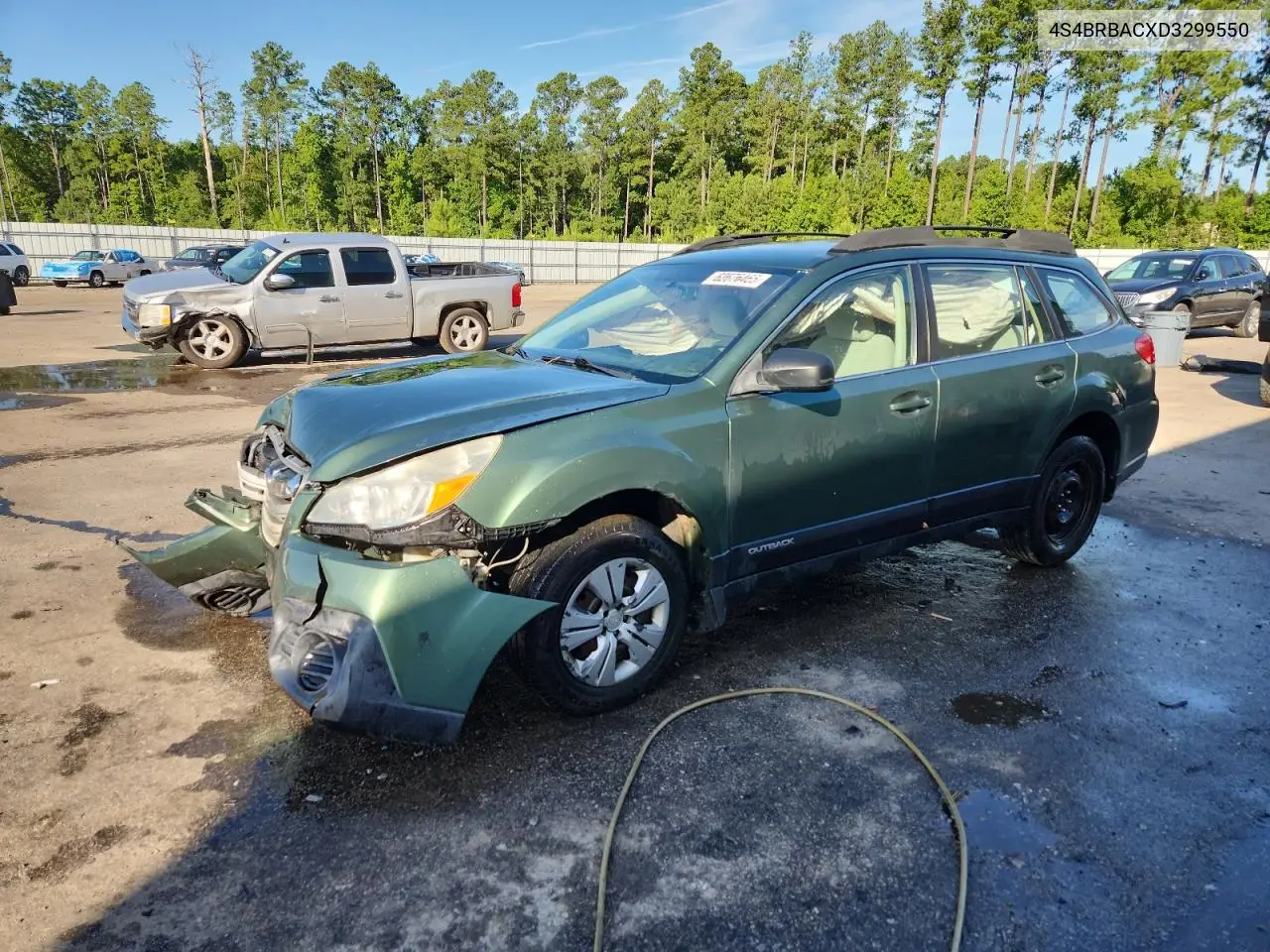 2013 Subaru Outback 2.5I VIN: 4S4BRBACXD3299550 Lot: 62676465