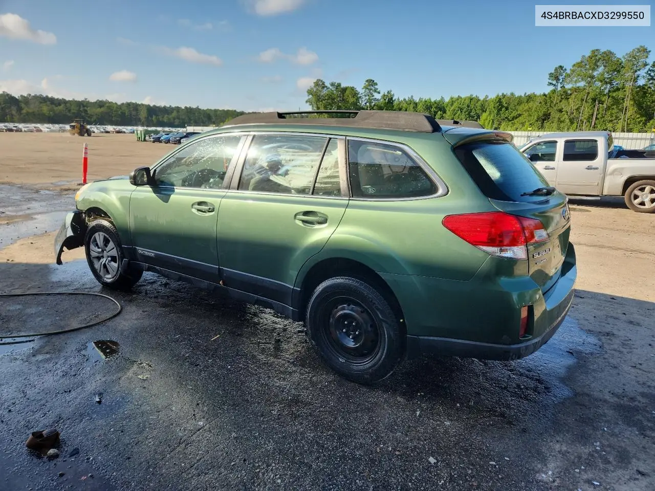 2013 Subaru Outback 2.5I VIN: 4S4BRBACXD3299550 Lot: 62676465