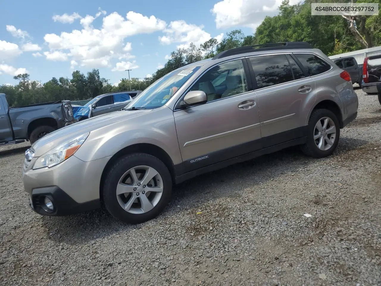 2014 Subaru Outback 2.5I Premium VIN: 4S4BRCCC6E3297752 Lot: 56890305