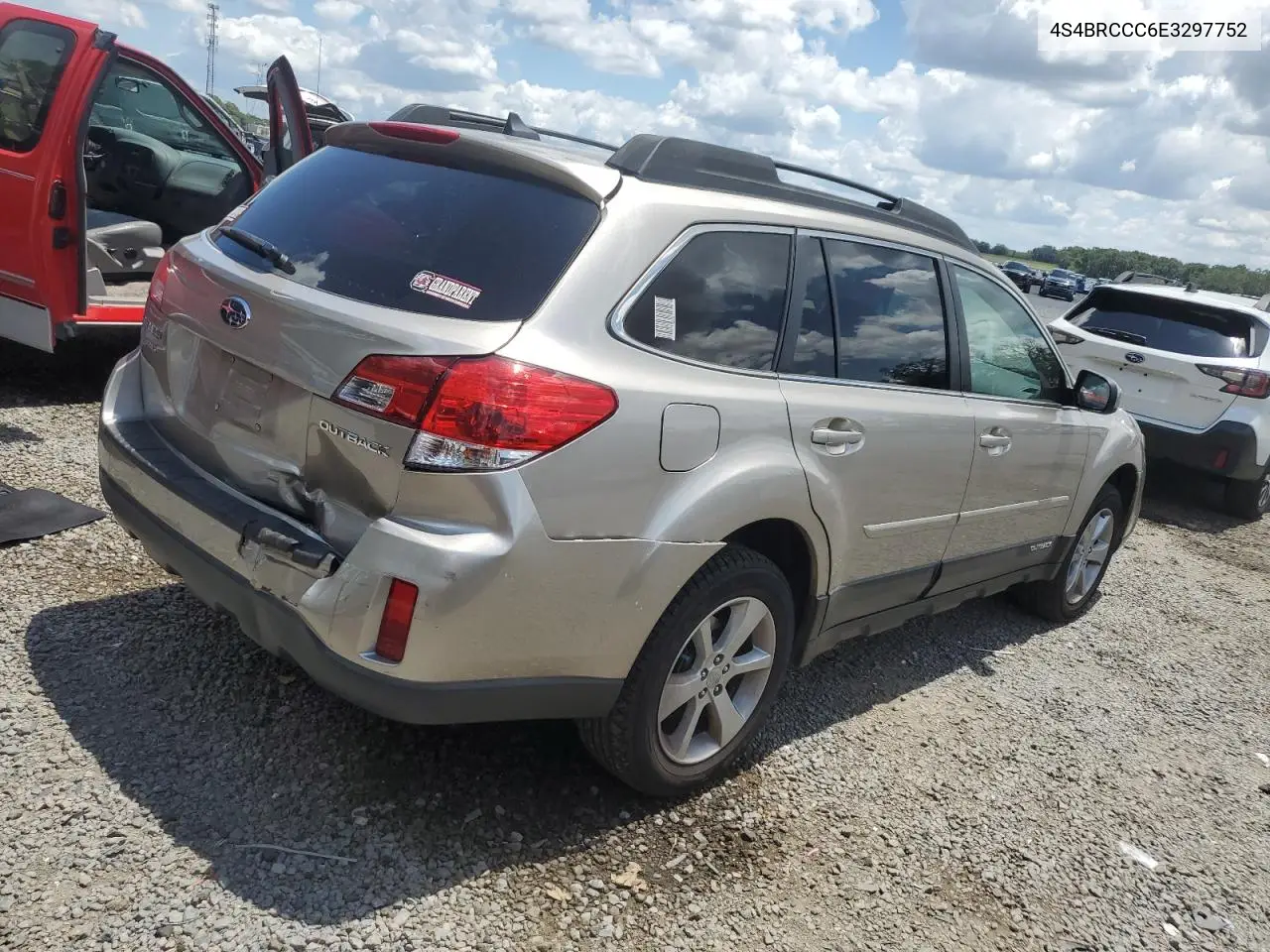 2014 Subaru Outback 2.5I Premium VIN: 4S4BRCCC6E3297752 Lot: 56890305