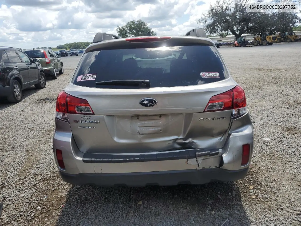 2014 Subaru Outback 2.5I Premium VIN: 4S4BRCCC6E3297752 Lot: 56890305