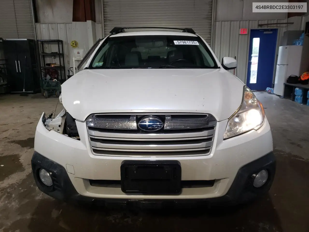 2014 Subaru Outback 2.5I Premium VIN: 4S4BRBDC2E3303197 Lot: 57981735