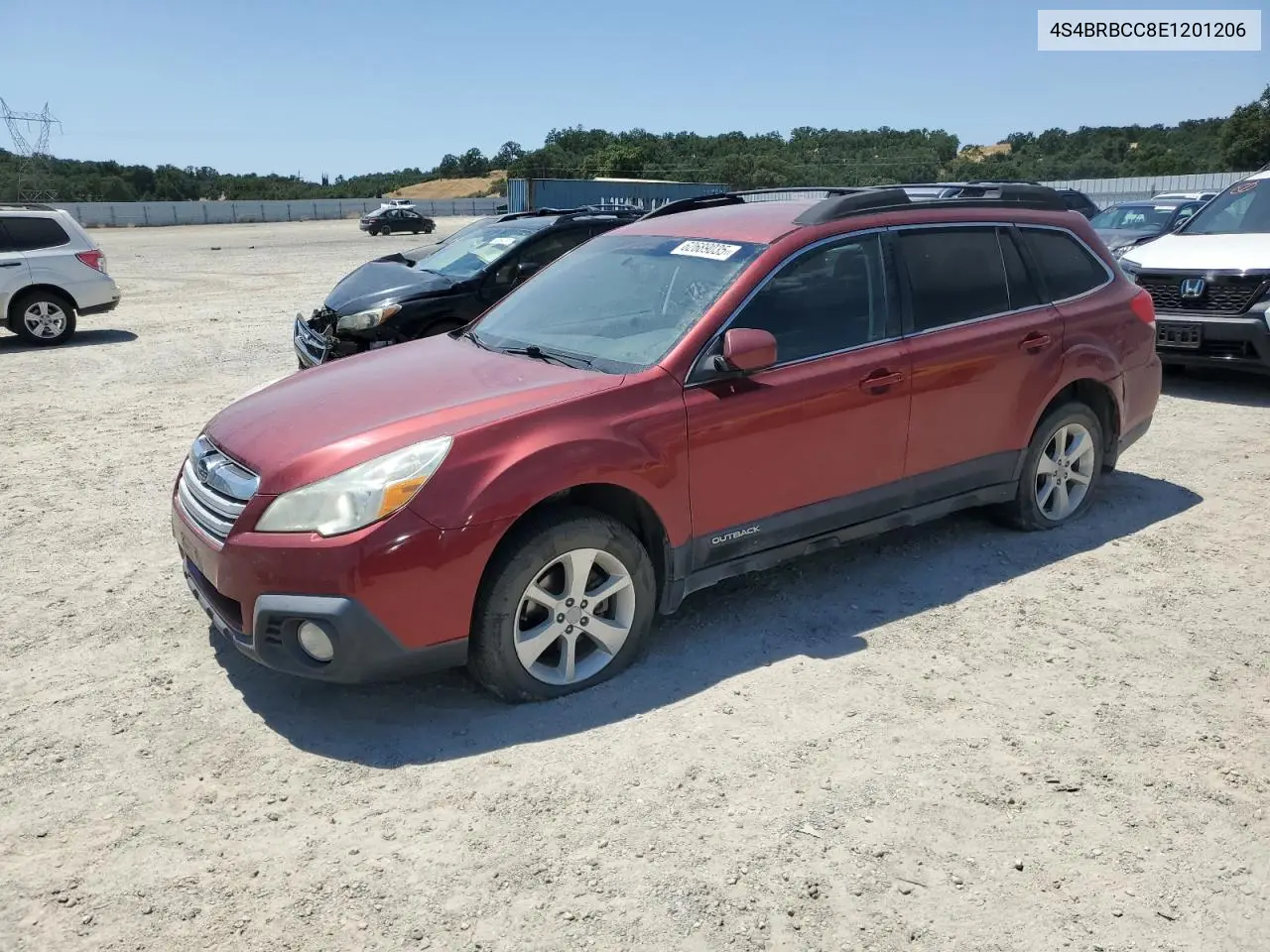 2014 Subaru Outback 2.5I Premium VIN: 4S4BRBCC8E1201206 Lot: 62689035