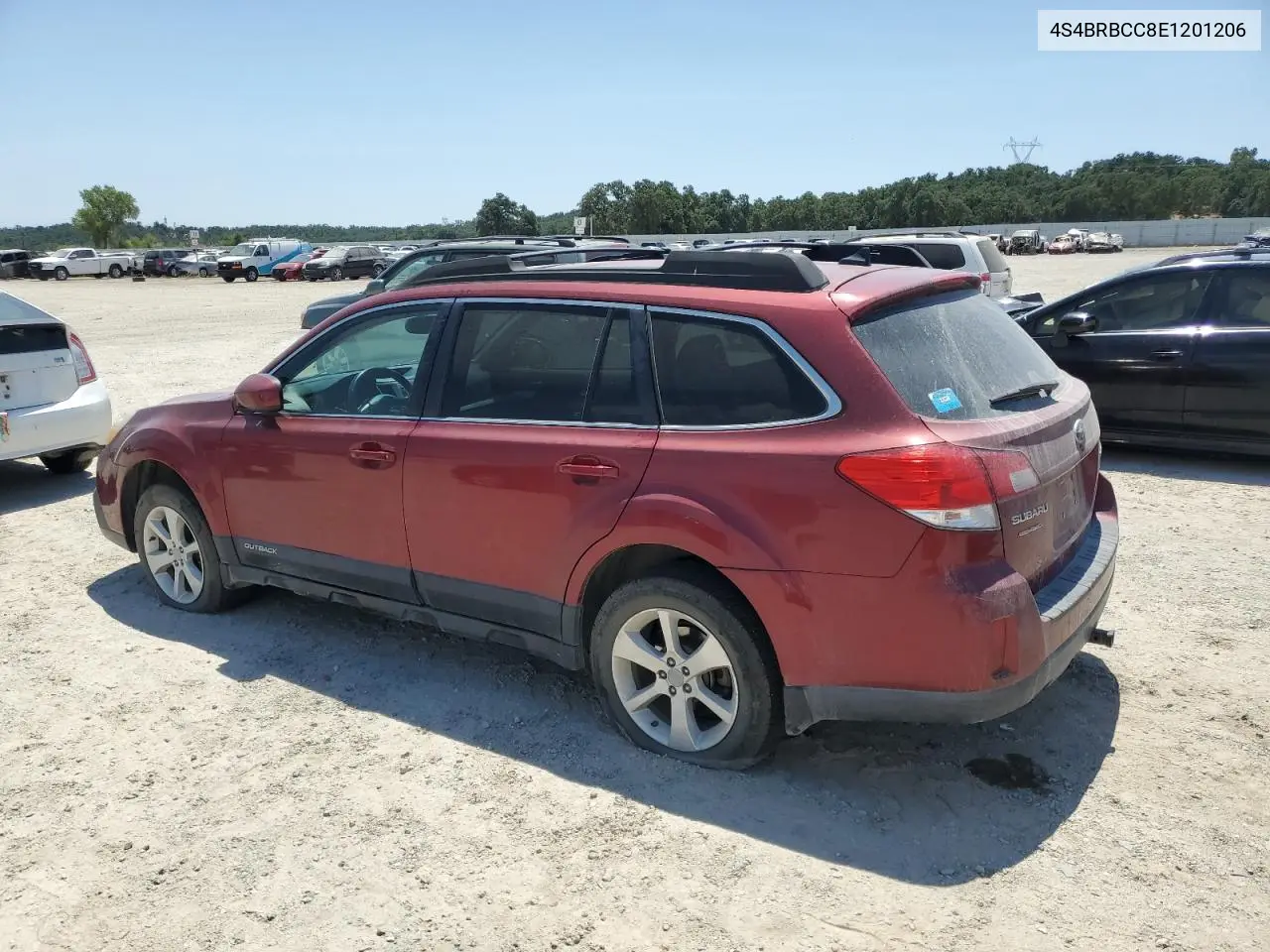 2014 Subaru Outback 2.5I Premium VIN: 4S4BRBCC8E1201206 Lot: 62689035