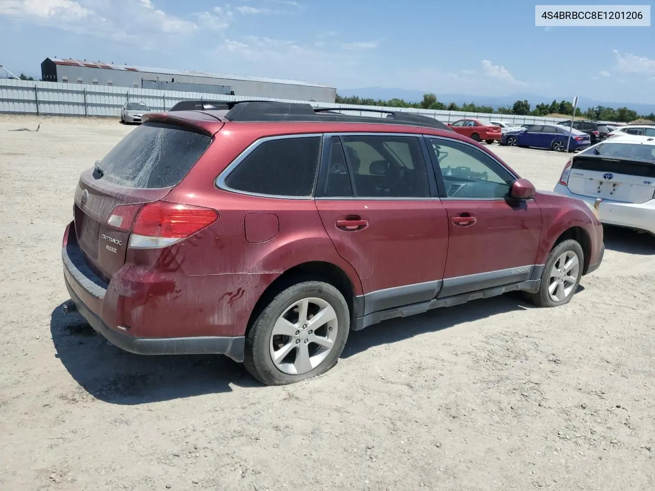 2014 Subaru Outback 2.5I Premium VIN: 4S4BRBCC8E1201206 Lot: 62689035