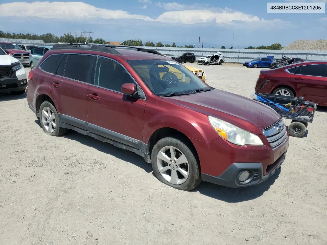 2014 Subaru Outback 2.5I Premium VIN: 4S4BRBCC8E1201206 Lot: 62689035