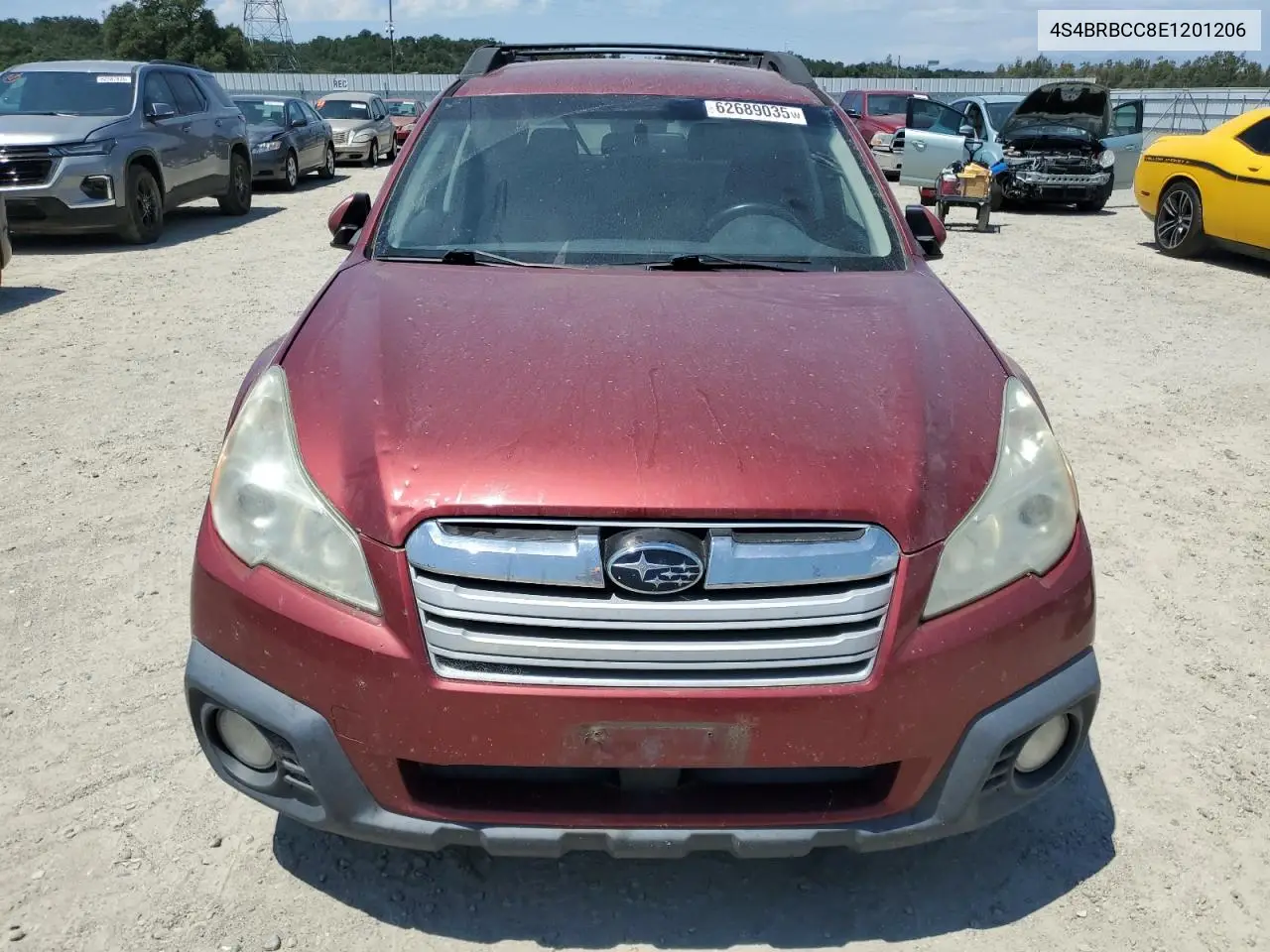 2014 Subaru Outback 2.5I Premium VIN: 4S4BRBCC8E1201206 Lot: 62689035