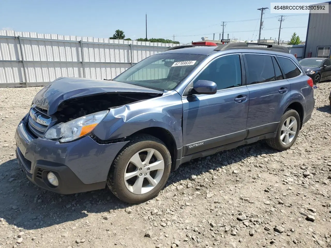 2014 Subaru Outback 2.5I Premium VIN: 4S4BRCCC9E3200592 Lot: 62769835