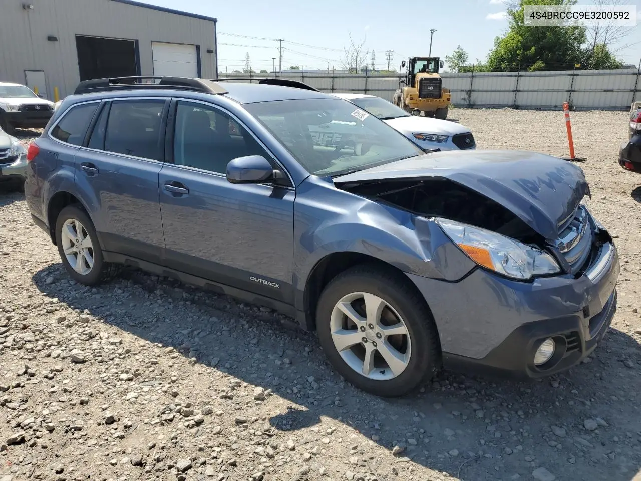 2014 Subaru Outback 2.5I Premium VIN: 4S4BRCCC9E3200592 Lot: 62769835