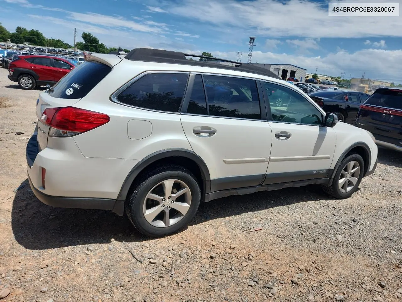 2014 Subaru Outback 2.5I Limited VIN: 4S4BRCPC6E3320067 Lot: 62862245