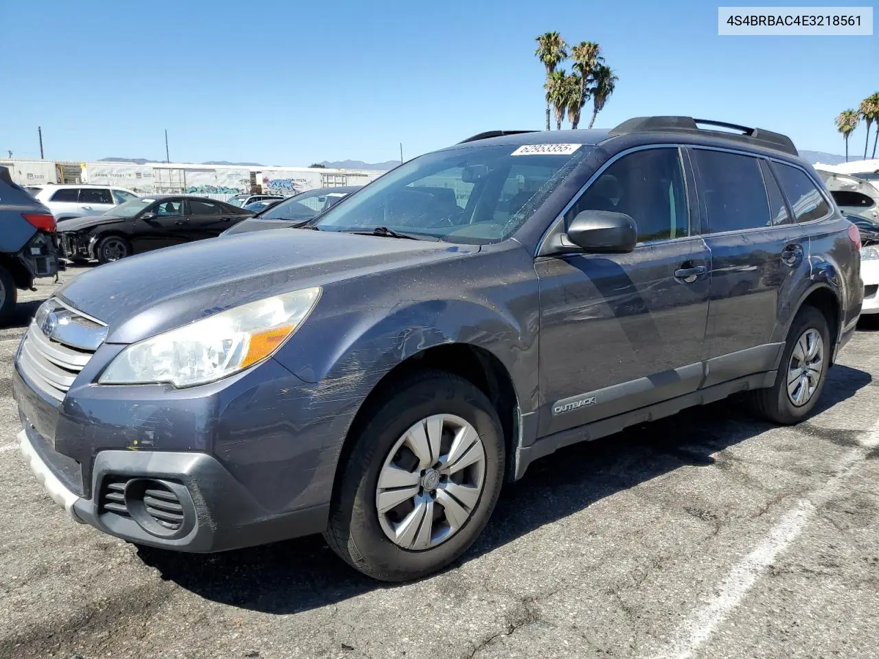 2014 Subaru Outback 2.5I VIN: 4S4BRBAC4E3218561 Lot: 62953355