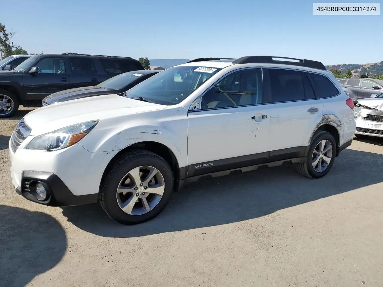 2014 Subaru Outback 2.5I Limited VIN: 4S4BRBPC0E3314274 Lot: 63117695