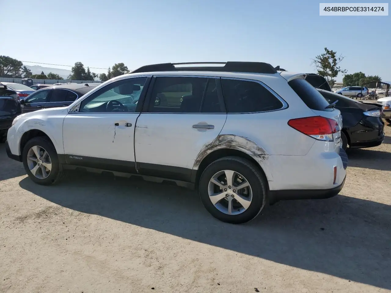 2014 Subaru Outback 2.5I Limited VIN: 4S4BRBPC0E3314274 Lot: 63117695
