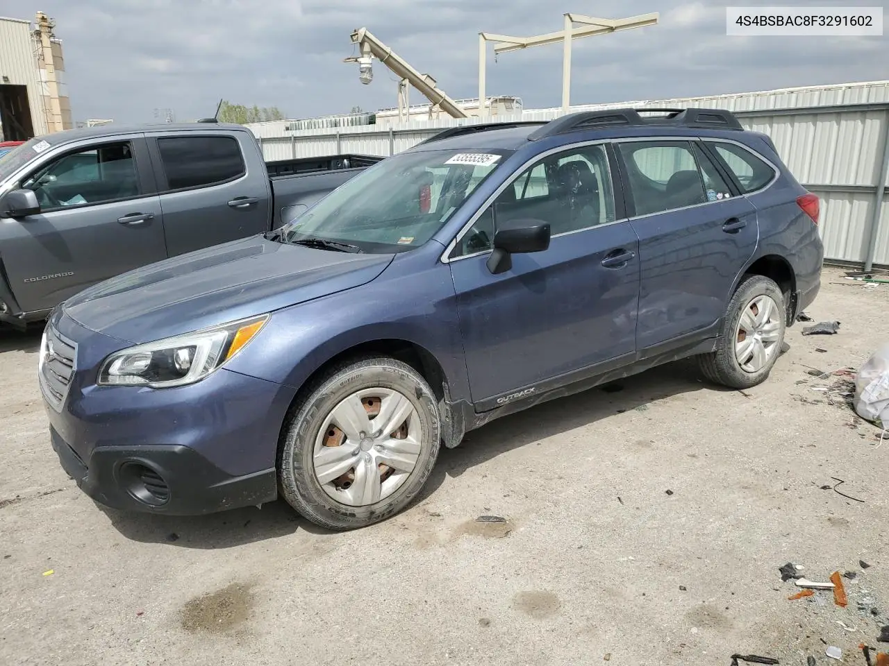 2015 Subaru Outback 2.5I VIN: 4S4BSBAC8F3291602 Lot: 53555395