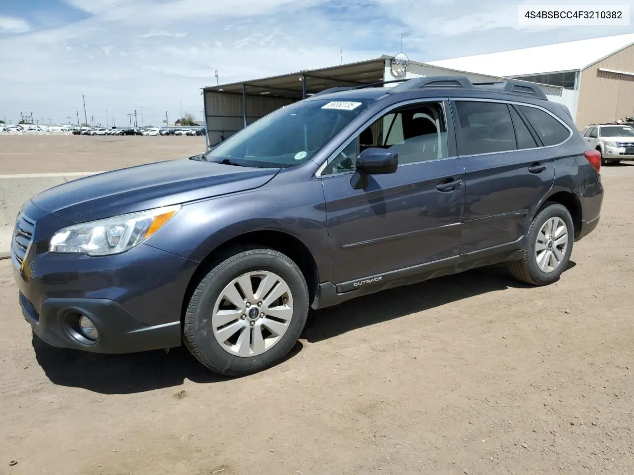 2015 Subaru Outback 2.5I Premium VIN: 4S4BSBCC4F3210382 Lot: 56550135