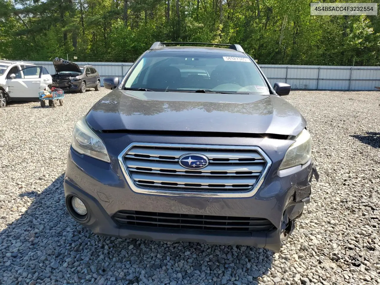 2015 Subaru Outback 2.5I Premium VIN: 4S4BSACC4F3232554 Lot: 58927385