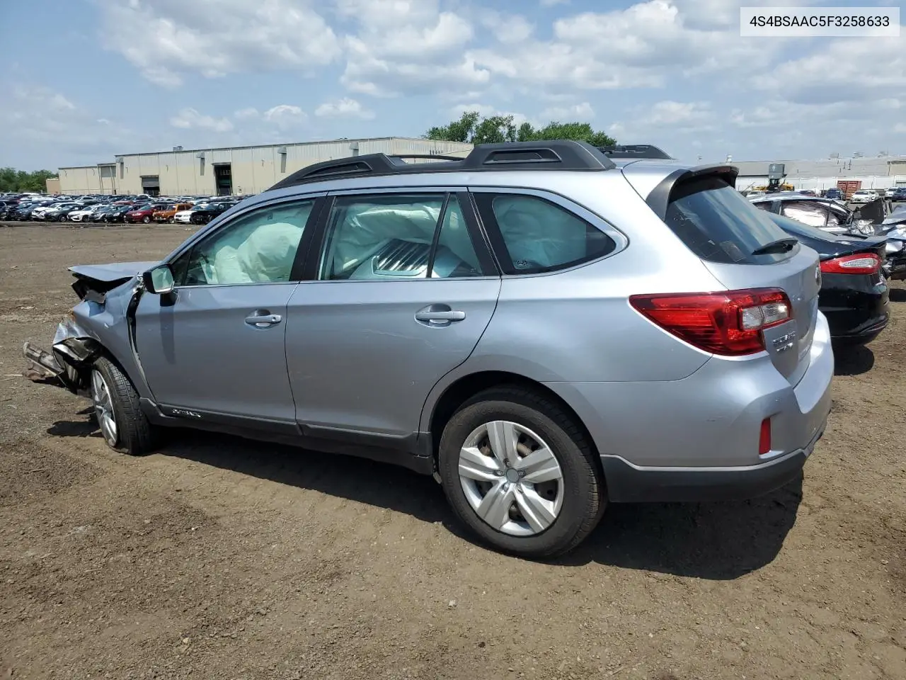 2015 Subaru Outback 2.5I VIN: 4S4BSAAC5F3258633 Lot: 61787955