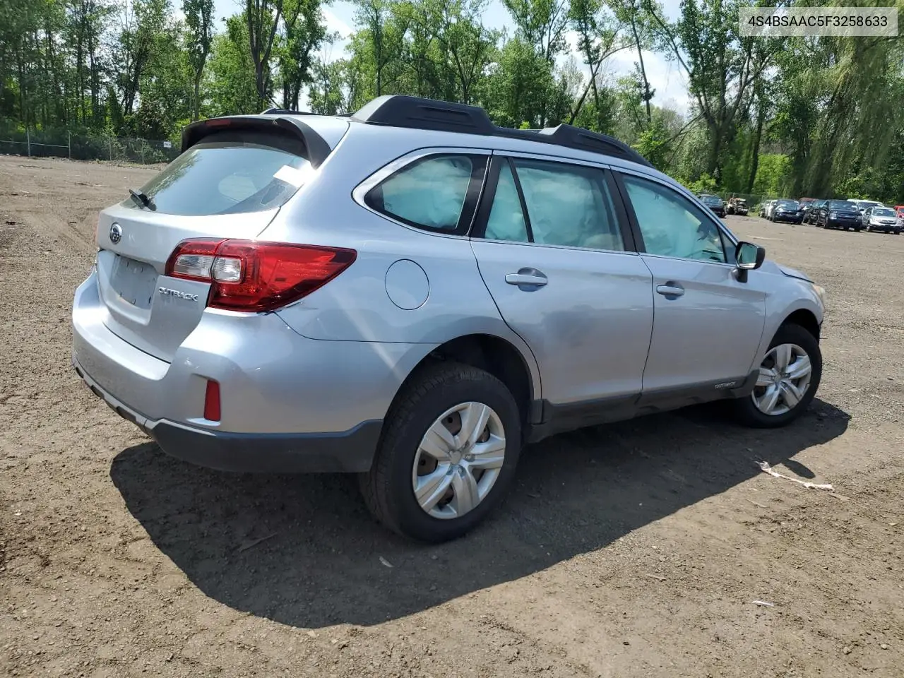 2015 Subaru Outback 2.5I VIN: 4S4BSAAC5F3258633 Lot: 61787955