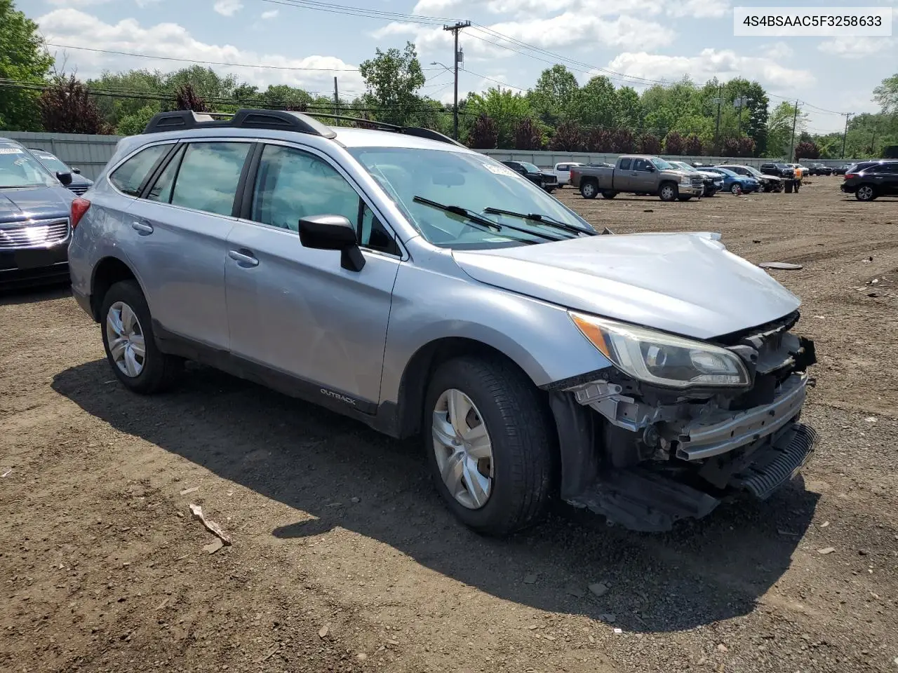 2015 Subaru Outback 2.5I VIN: 4S4BSAAC5F3258633 Lot: 61787955