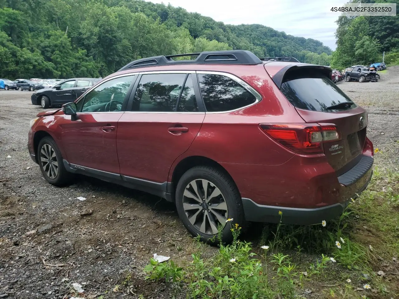 2015 Subaru Outback 2.5I Limited VIN: 4S4BSAJC2F3352520 Lot: 62532805
