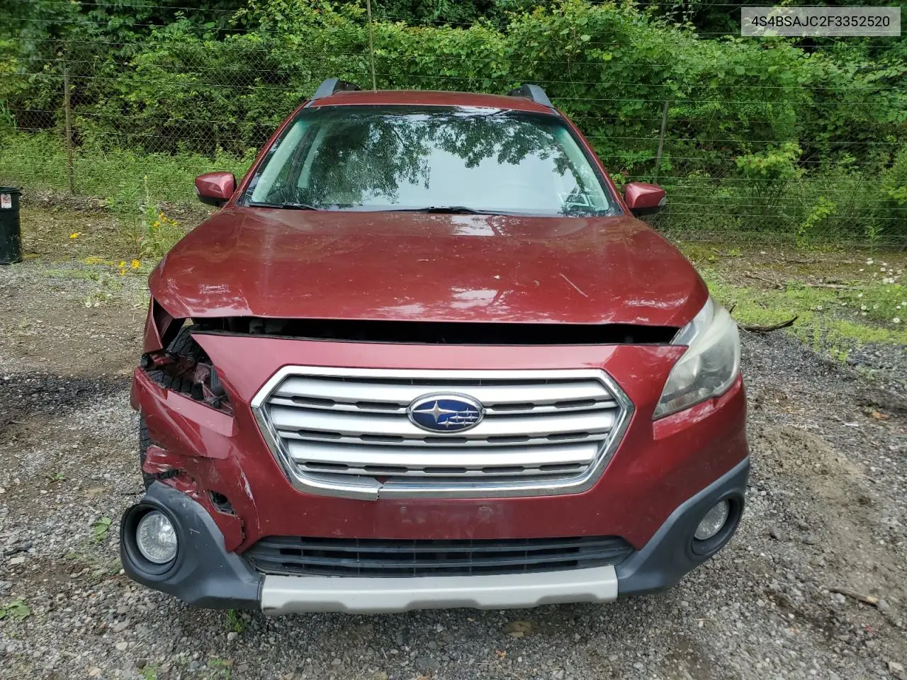 2015 Subaru Outback 2.5I Limited VIN: 4S4BSAJC2F3352520 Lot: 62532805