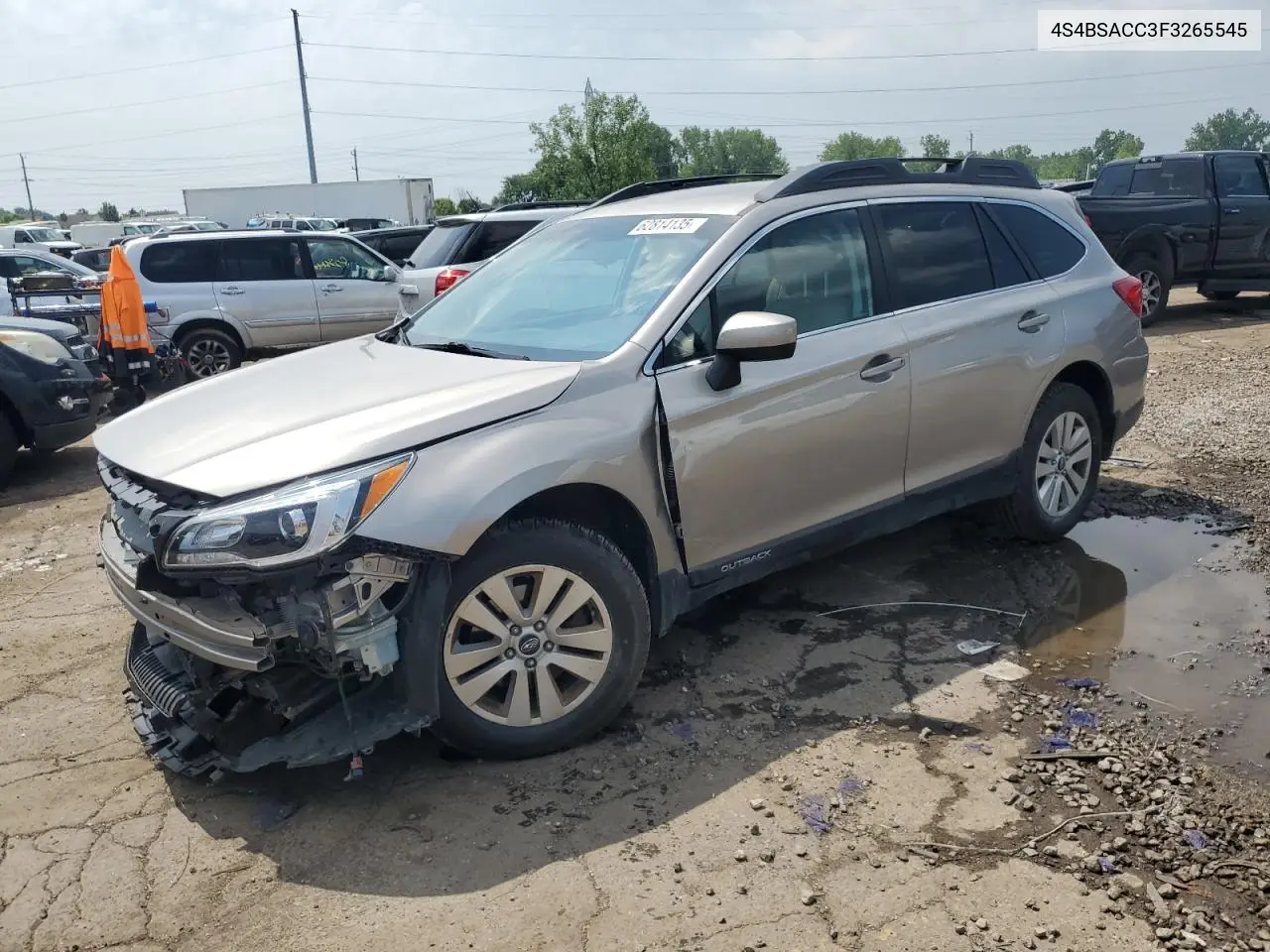 2015 Subaru Outback 2.5I Premium VIN: 4S4BSACC3F3265545 Lot: 62814135