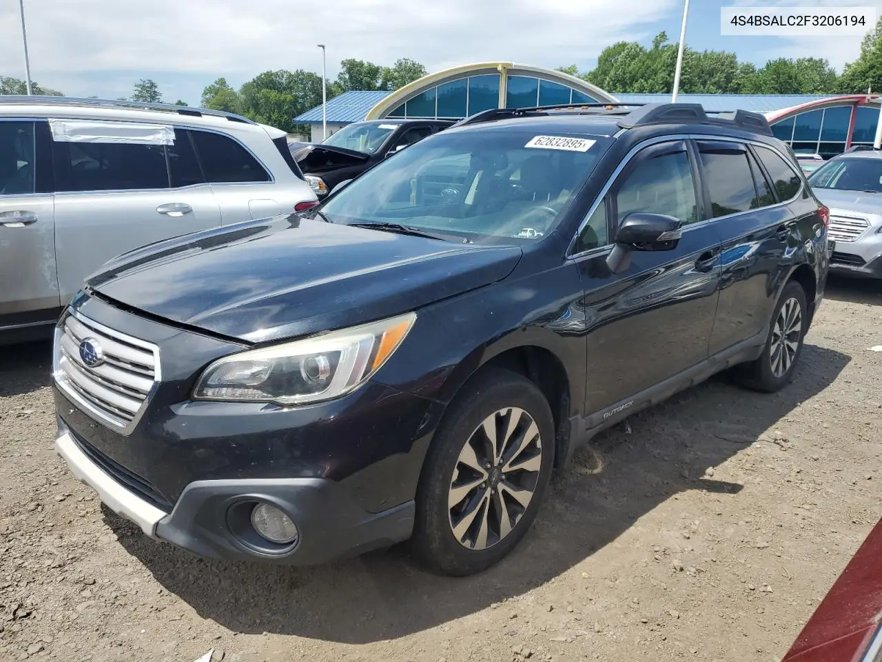 2015 Subaru Outback 2.5I Limited VIN: 4S4BSALC2F3206194 Lot: 62832895