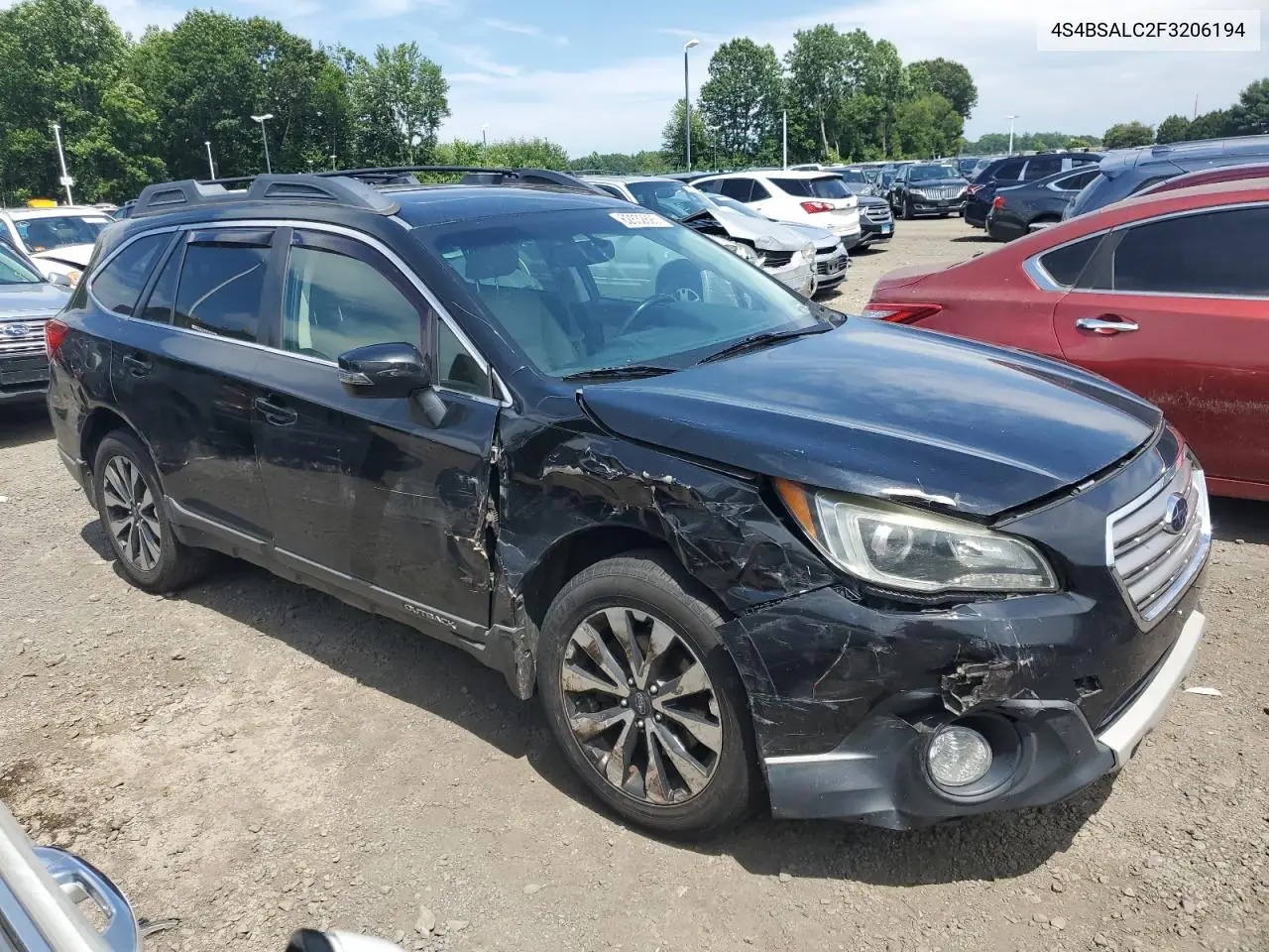 2015 Subaru Outback 2.5I Limited VIN: 4S4BSALC2F3206194 Lot: 62832895