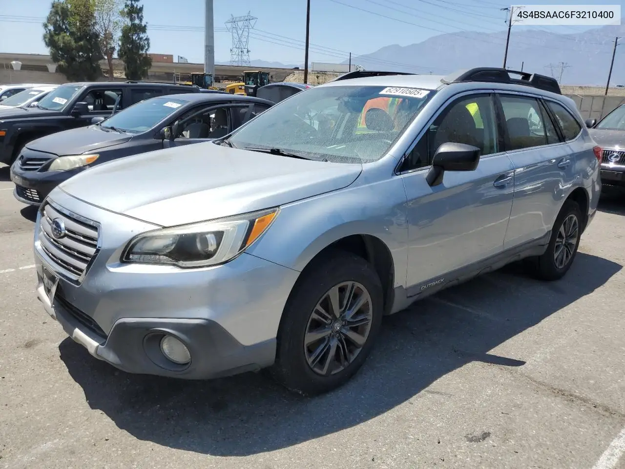 2015 Subaru Outback 2.5I VIN: 4S4BSAAC6F3210400 Lot: 62910505