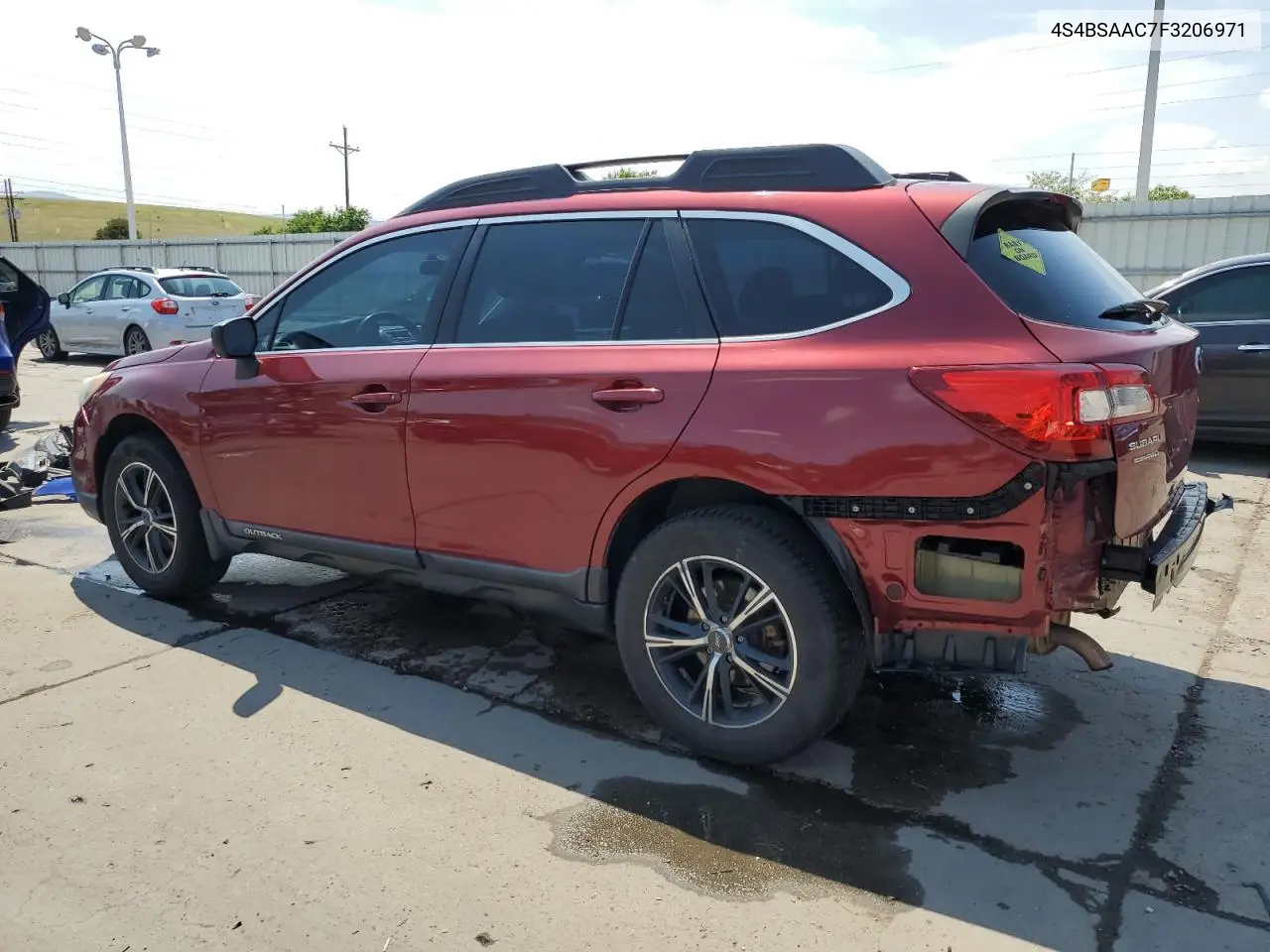2015 Subaru Outback 2.5I VIN: 4S4BSAAC7F3206971 Lot: 62922435