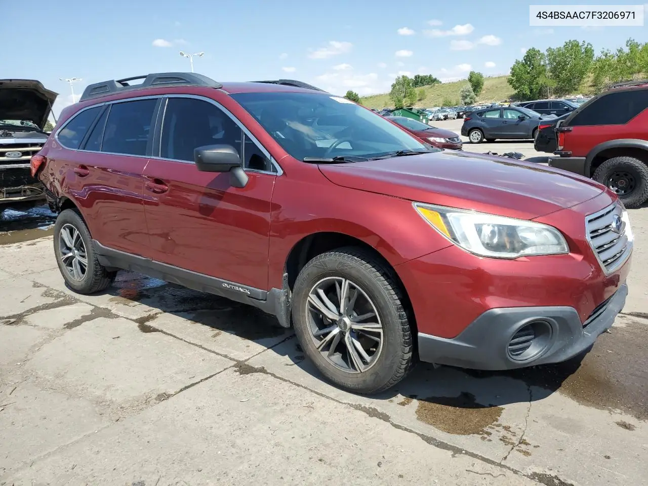 2015 Subaru Outback 2.5I VIN: 4S4BSAAC7F3206971 Lot: 62922435