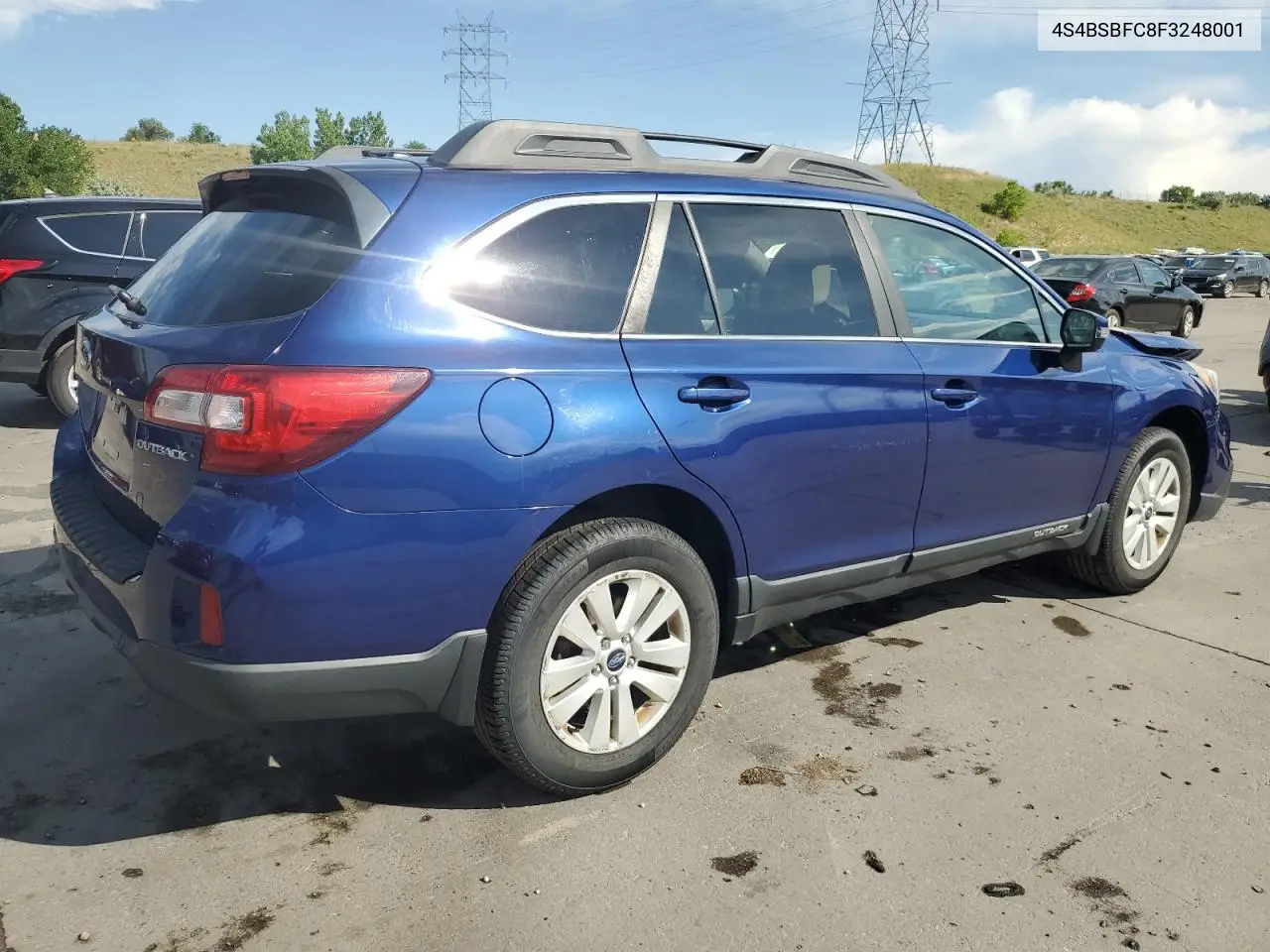 2015 Subaru Outback 2.5I Premium VIN: 4S4BSBFC8F3248001 Lot: 62942515