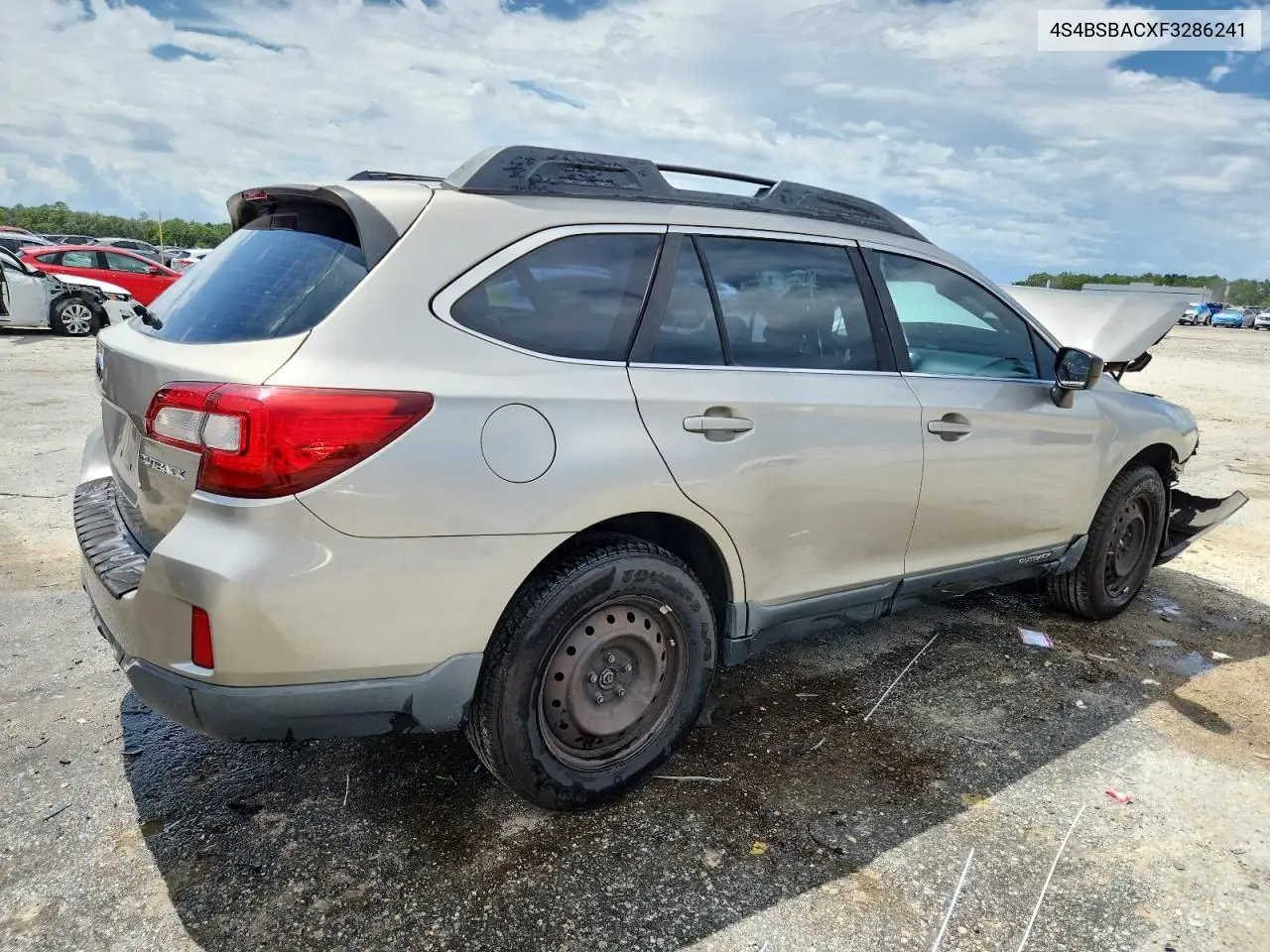 2015 Subaru Outback 2.5I VIN: 4S4BSBACXF3286241 Lot: 62958725