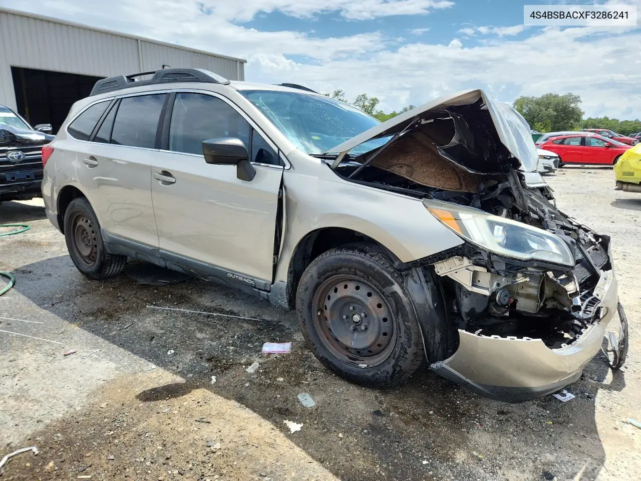 2015 Subaru Outback 2.5I VIN: 4S4BSBACXF3286241 Lot: 62958725