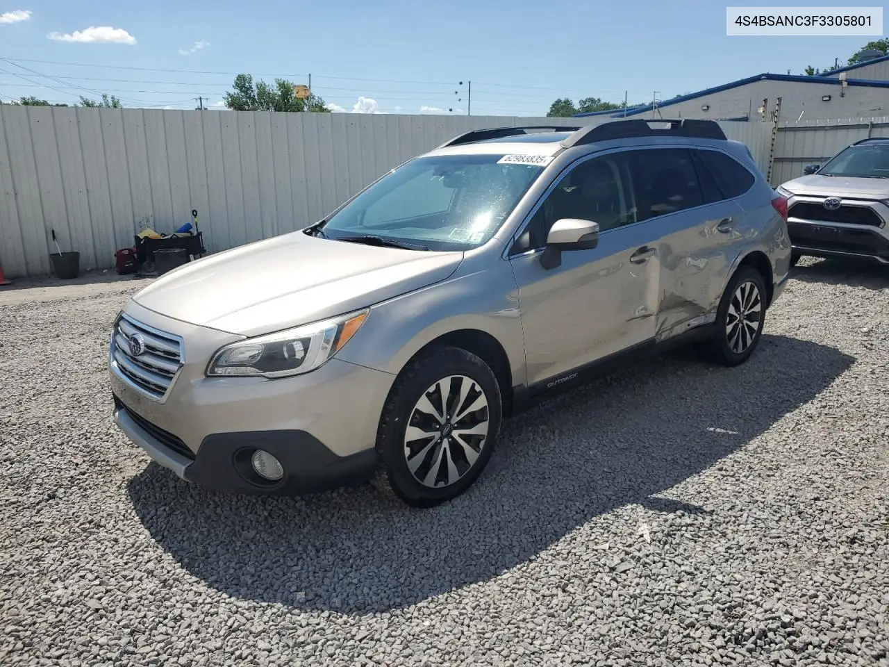2015 Subaru Outback 2.5I Limited VIN: 4S4BSANC3F3305801 Lot: 62983835